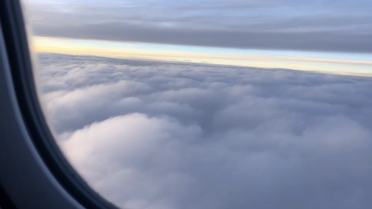 View from plane's window