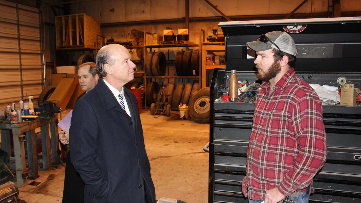 Congressman Aderholt in Muscle Shoals
