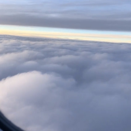 View from plane's window